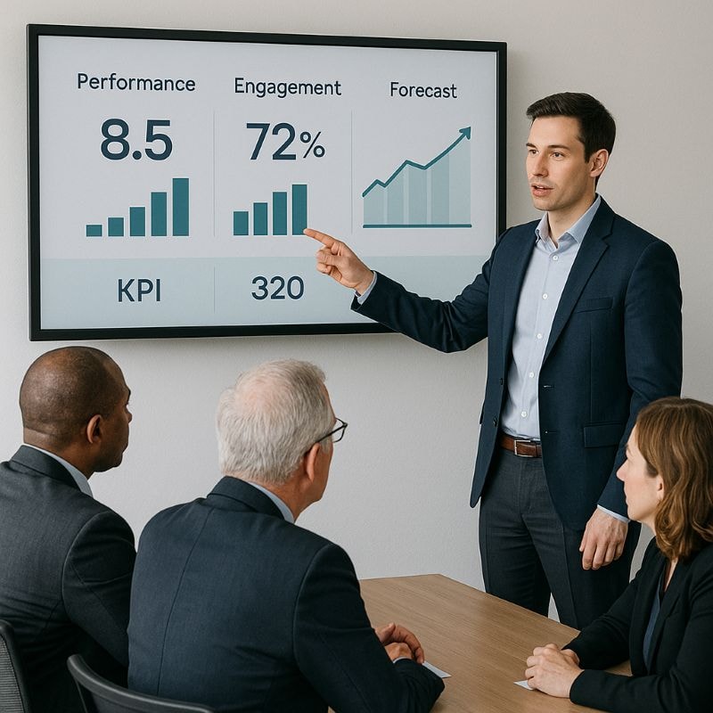 Data analytics dashboard revealing insights for strategic decision-making